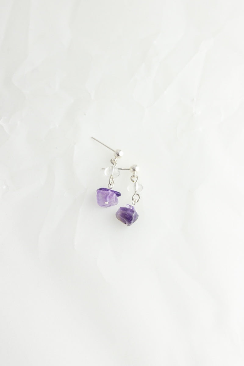 Gem Stone Drop Earrings