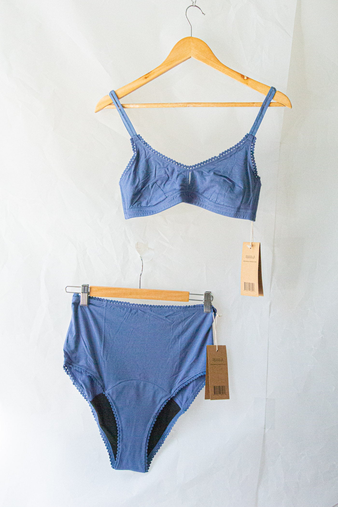 High Waisted Period Underwear - Blue — Crushes