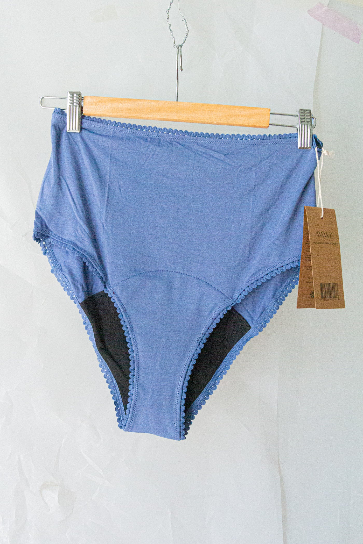 High Waisted Period Underwear - Blue
