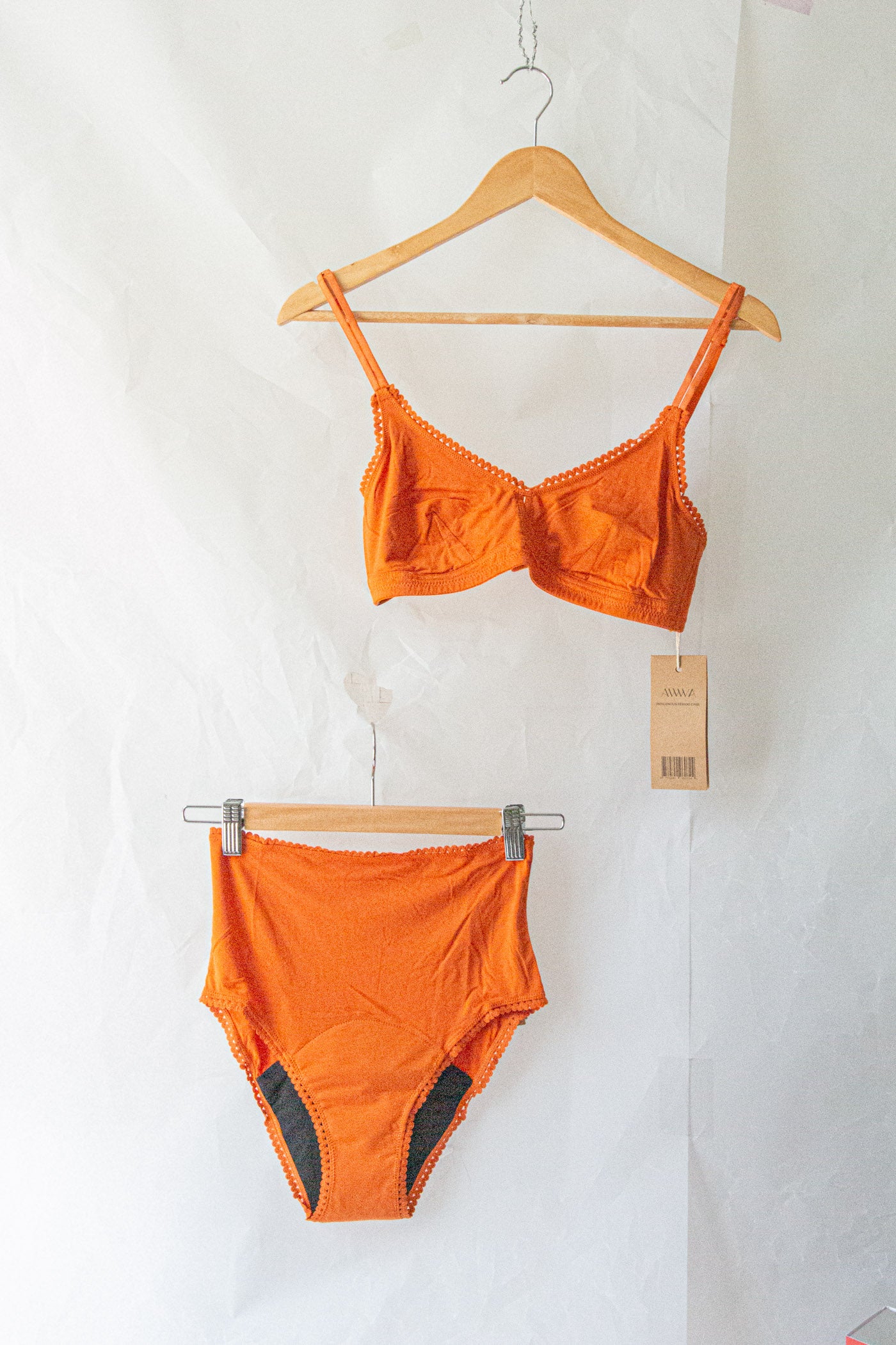 High Waisted Period Underwear - Orange