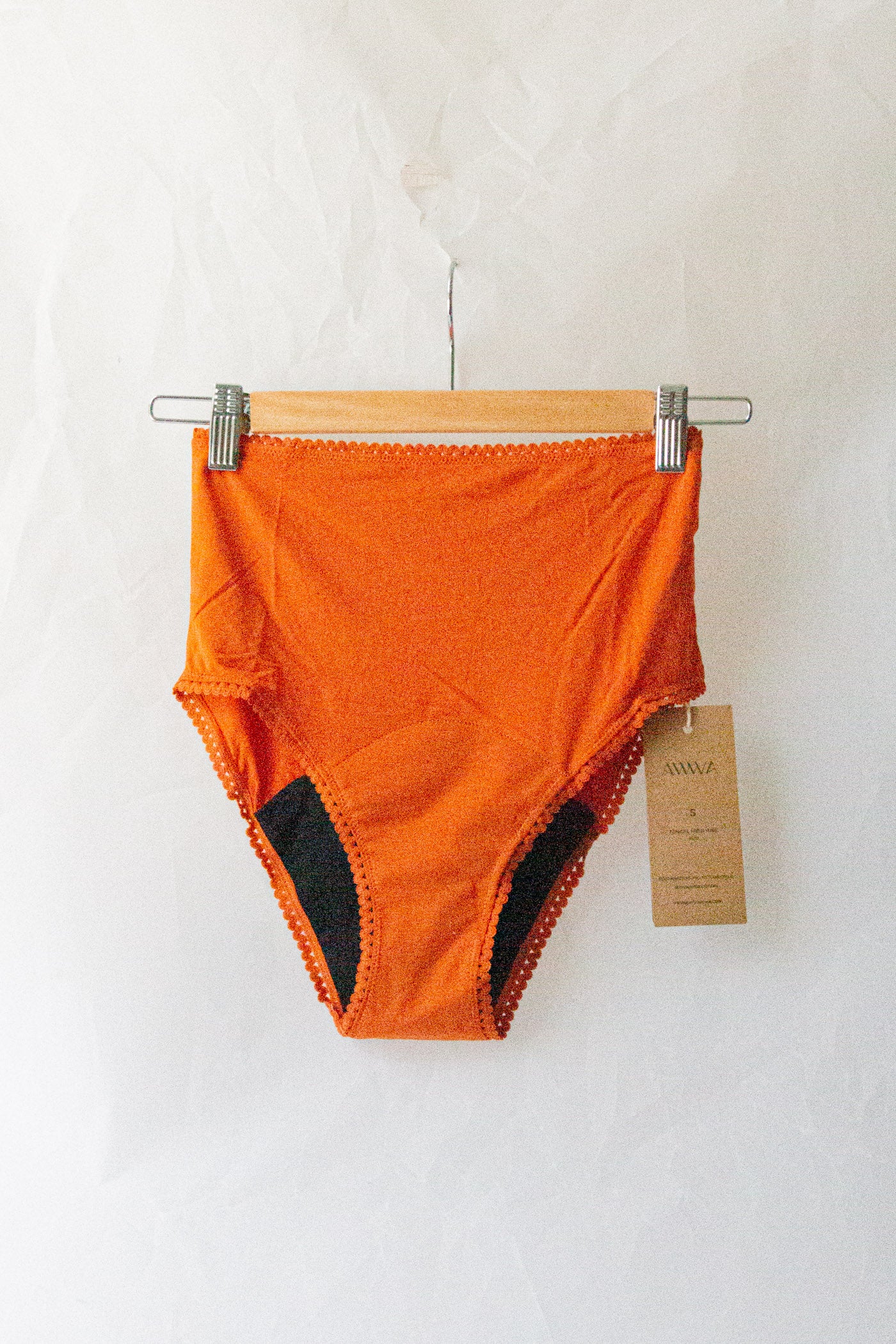 High Waisted Period Underwear - Orange