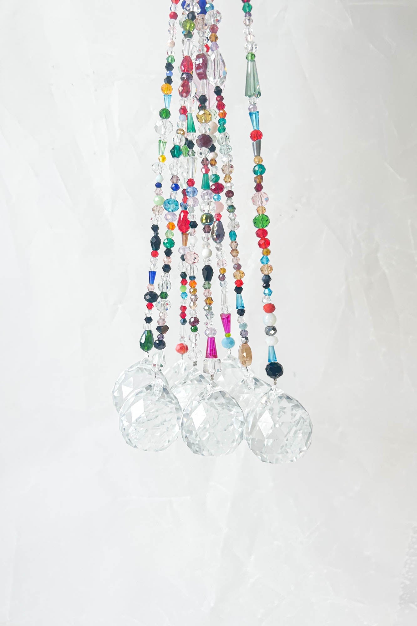 Beaded Sun Catcher - Rainbow Strand