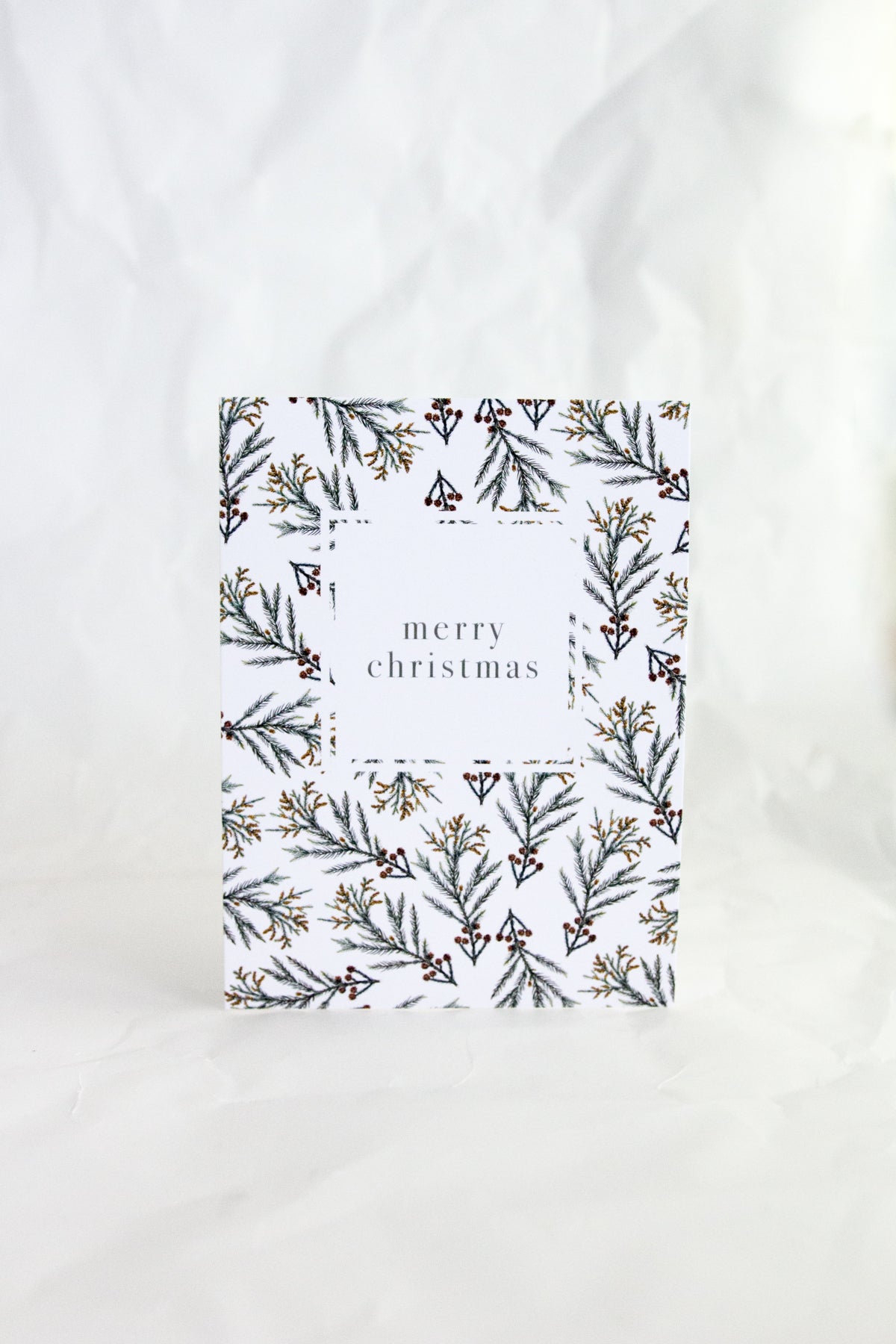 Merry Christmas Pine Card