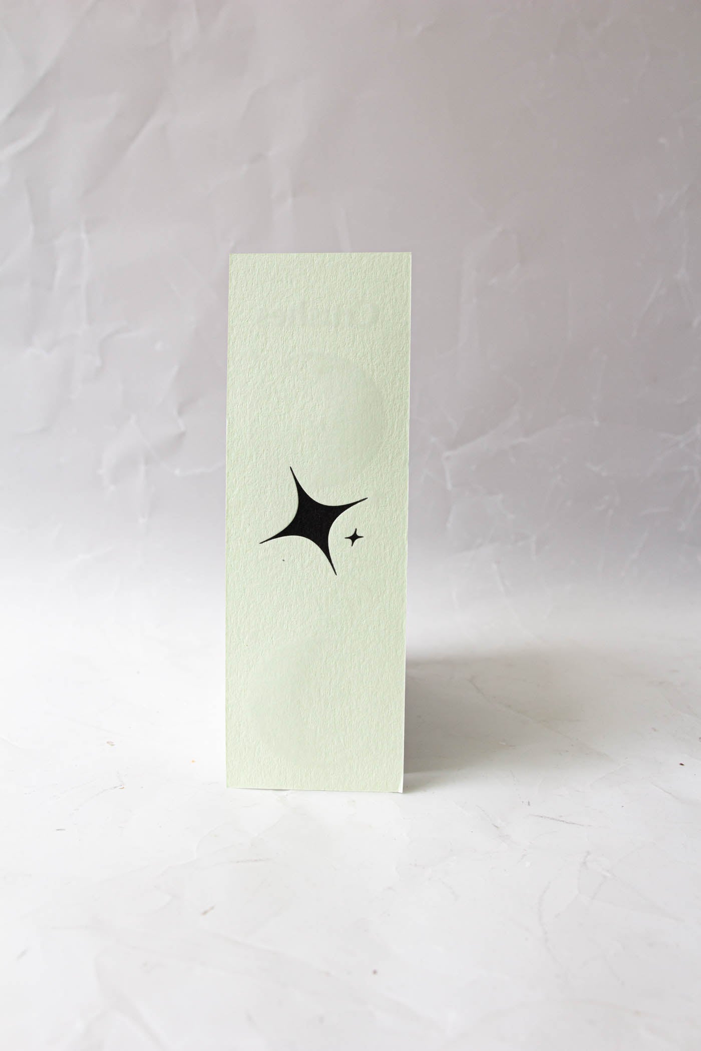 Celestial Letterpress Bookmark in Pistachio Green