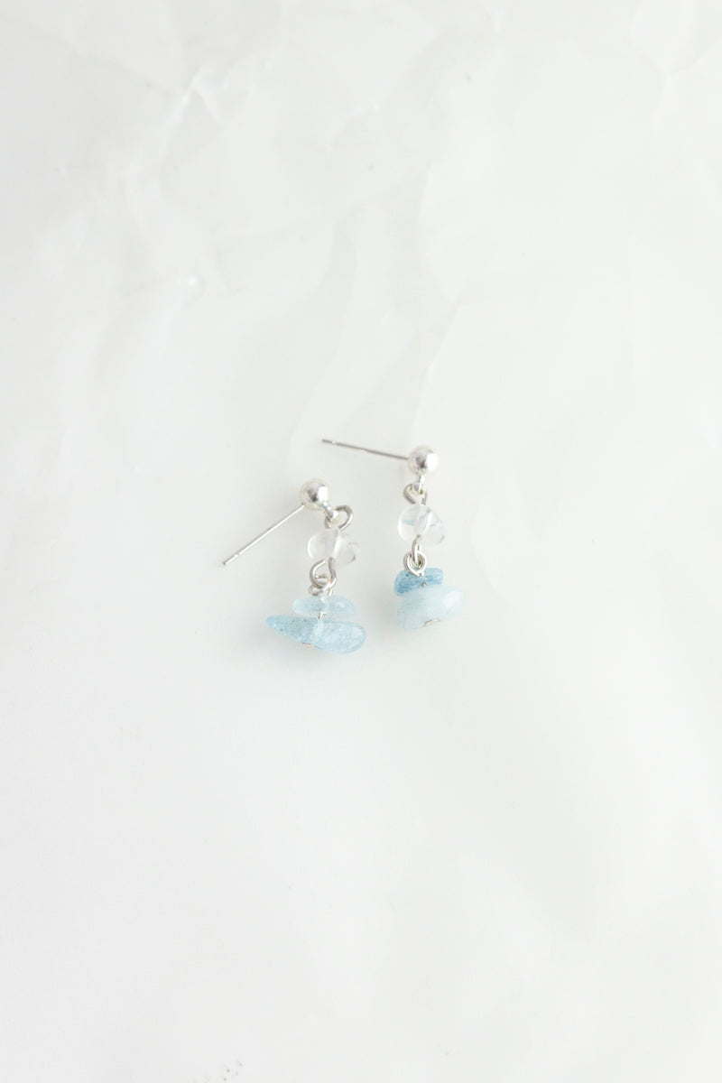 Gem Stone Drop Earrings