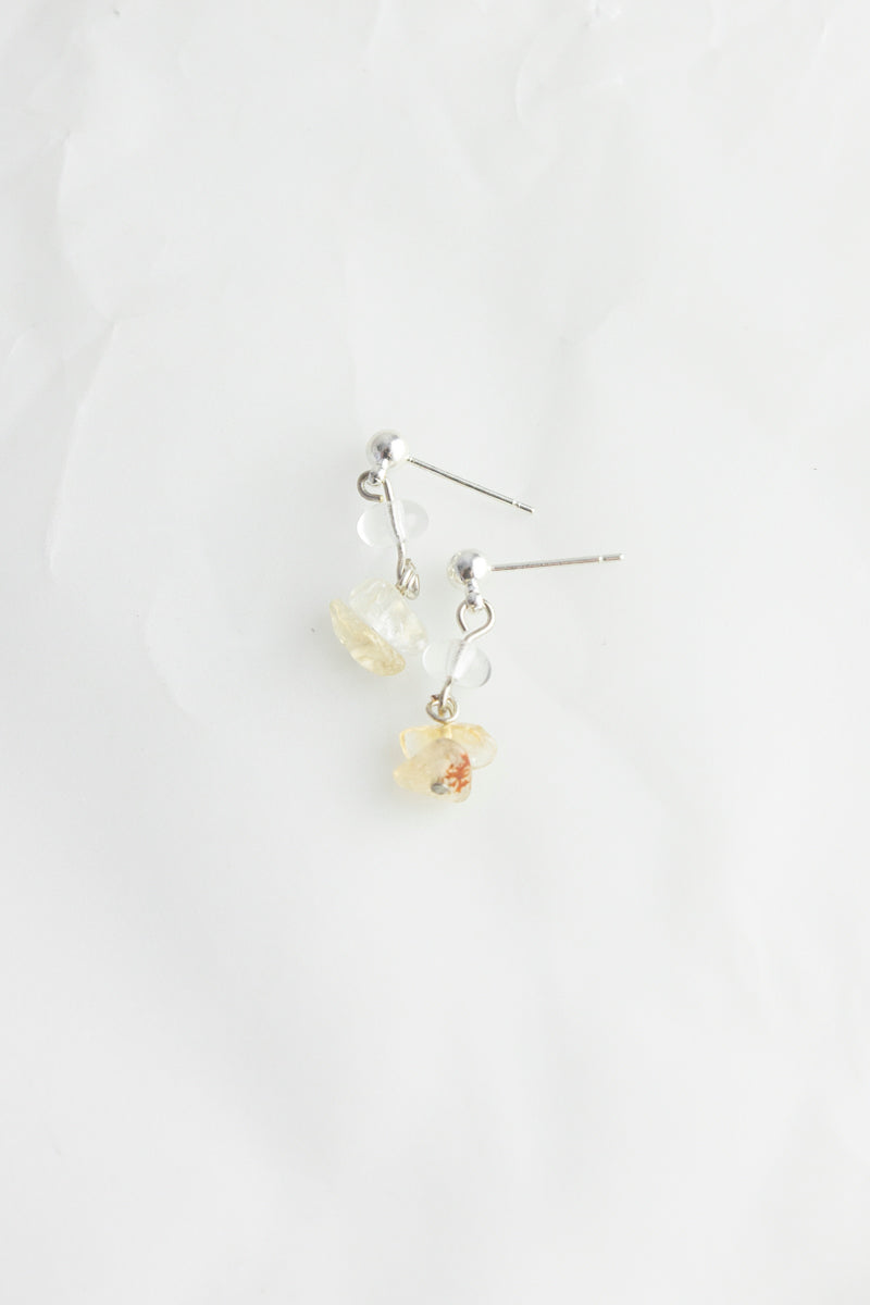 Gem Stone Drop Earrings