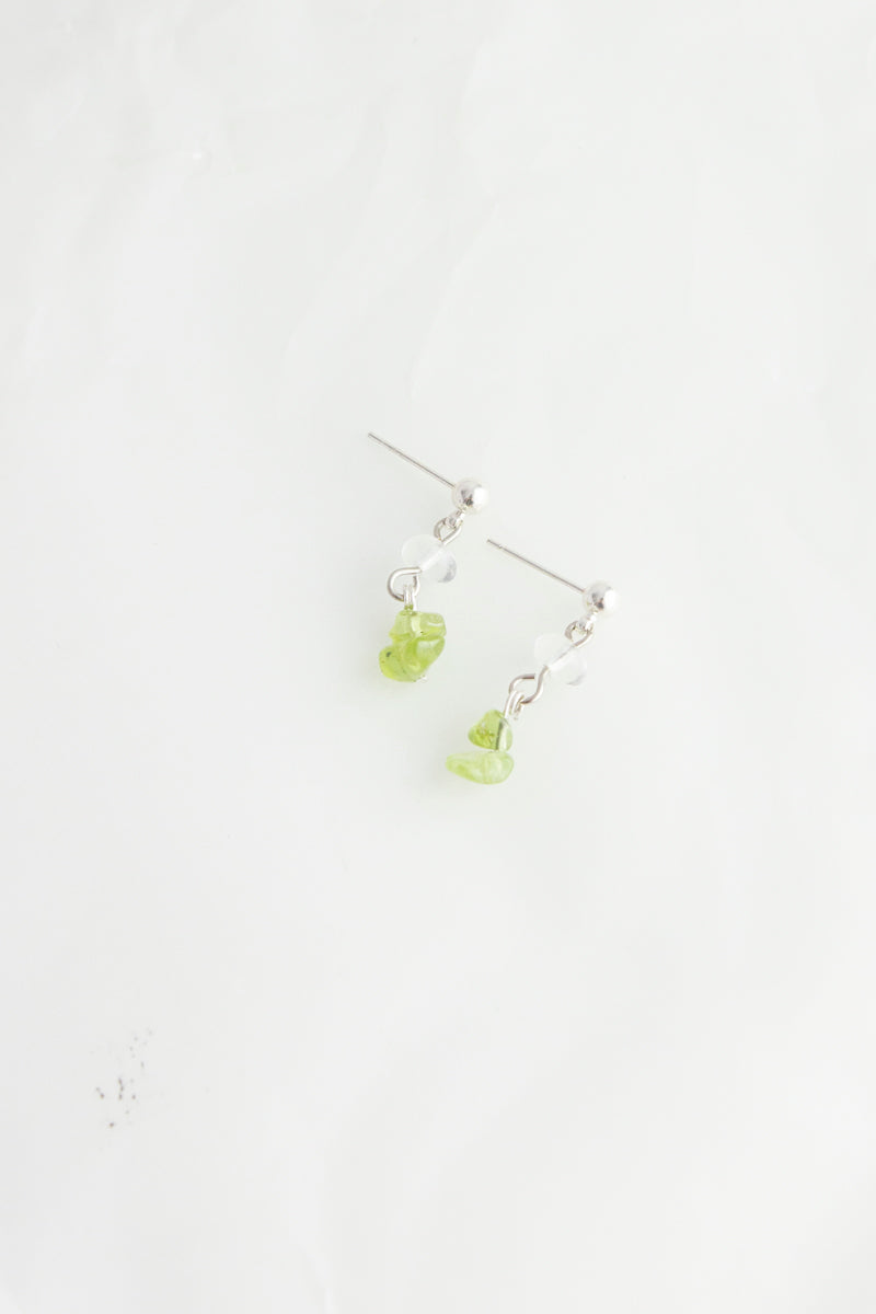 Gem Stone Drop Earrings