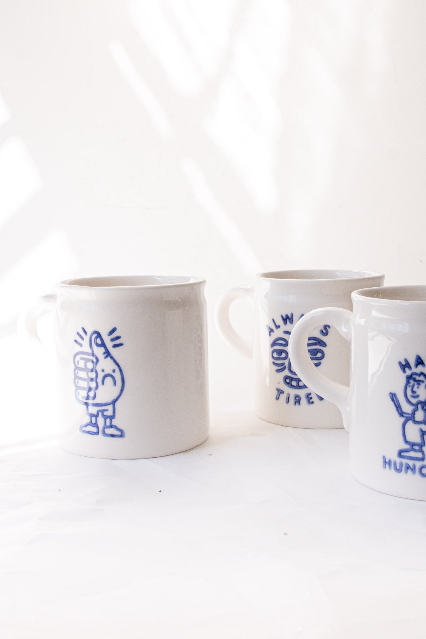 Thumbs Frown Handmade Porcelain Mug