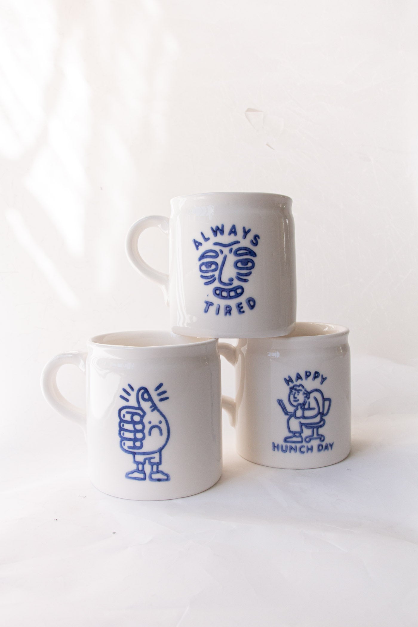 Thumbs Frown Handmade Porcelain Mug