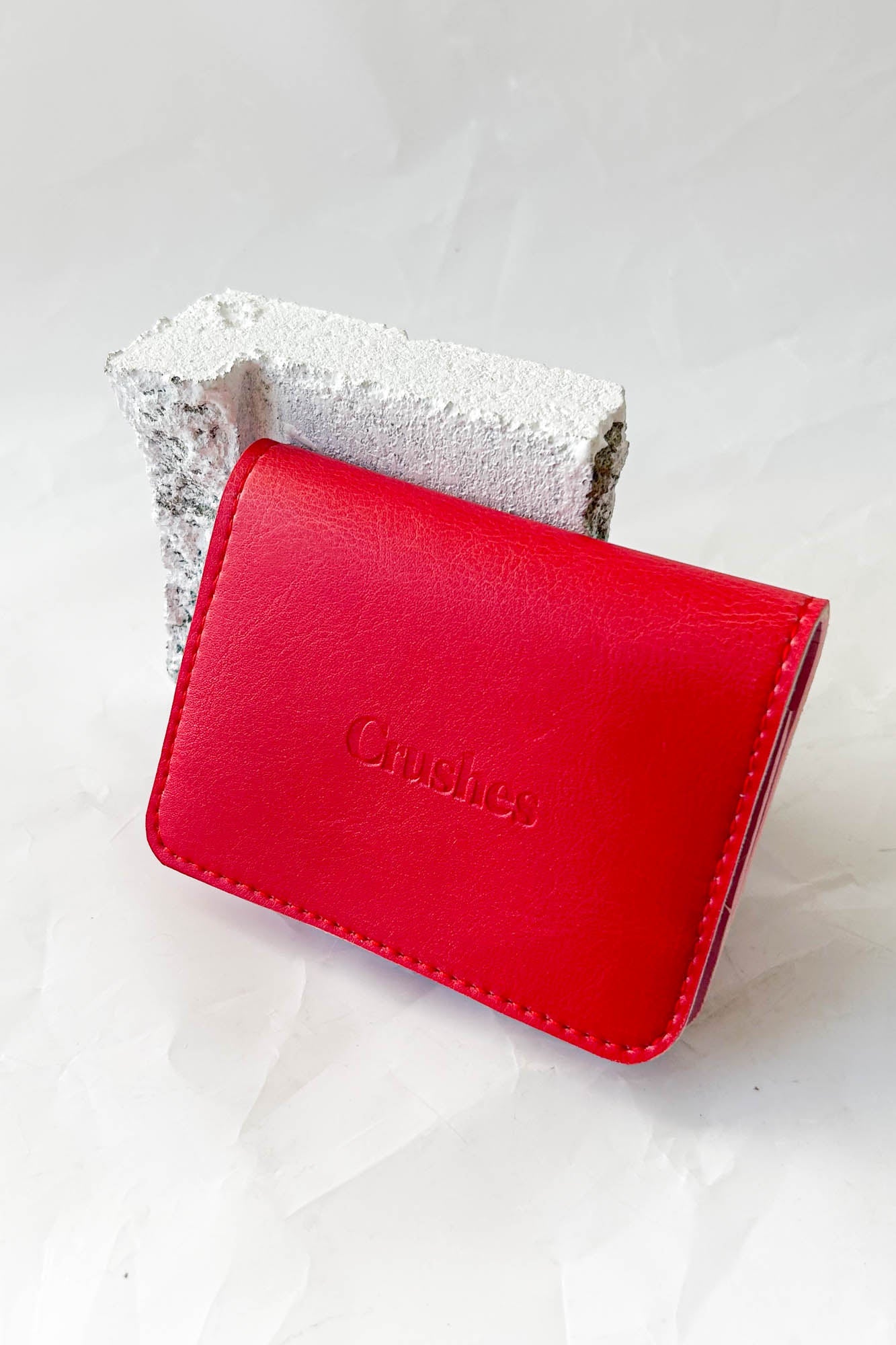Vegan Leather Wallet - Pink and Cherry