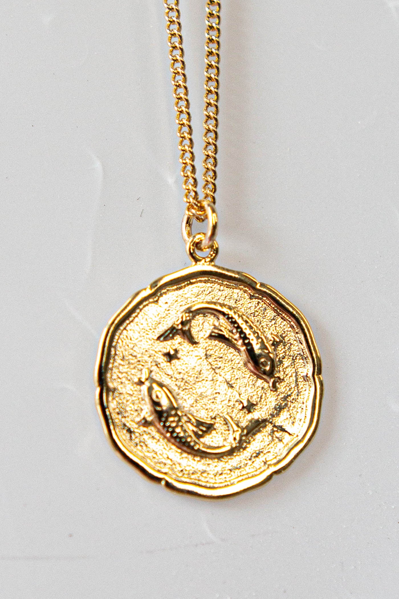 Star Sign Gold Pendant Necklace