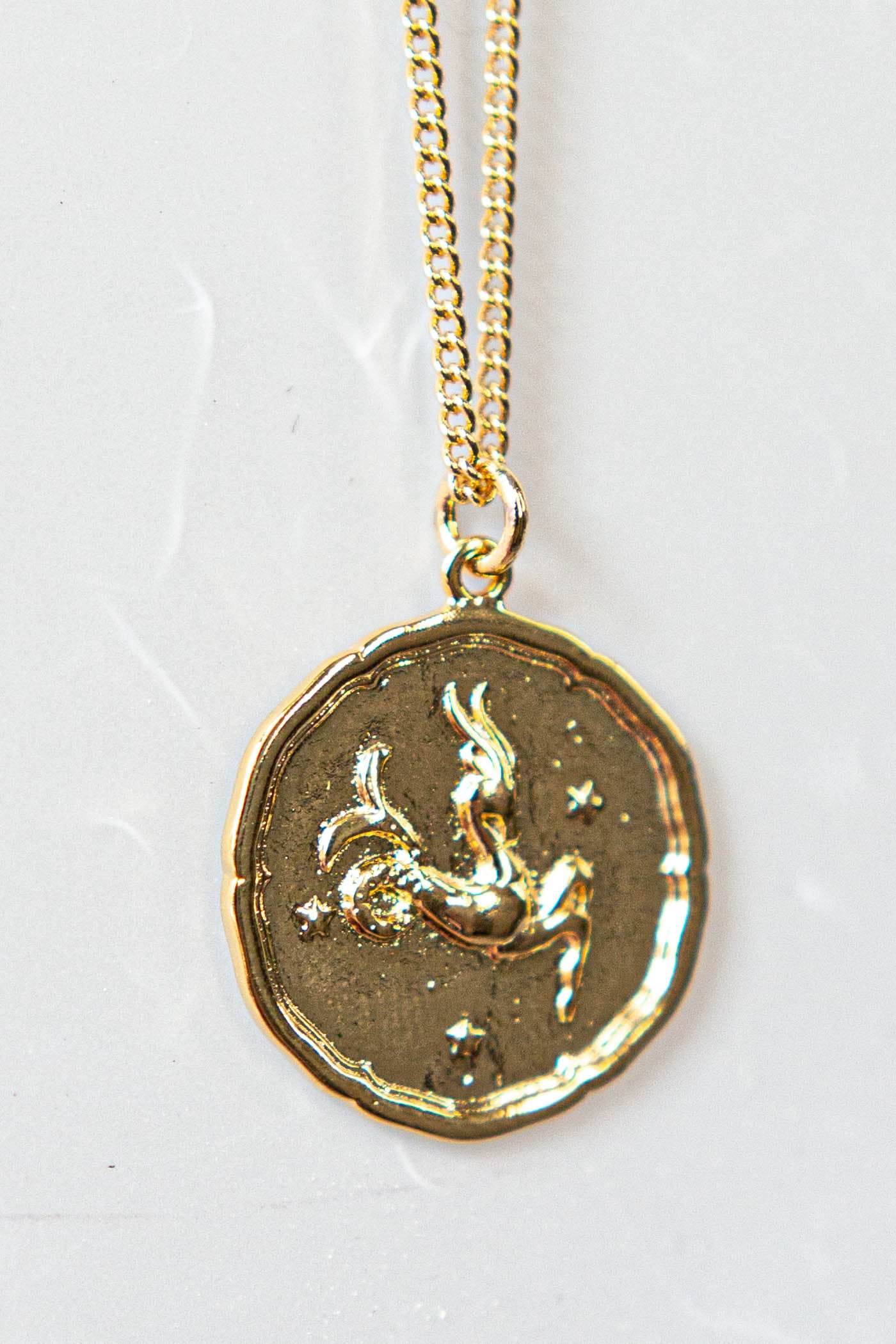 Star Sign Gold Pendant Necklace