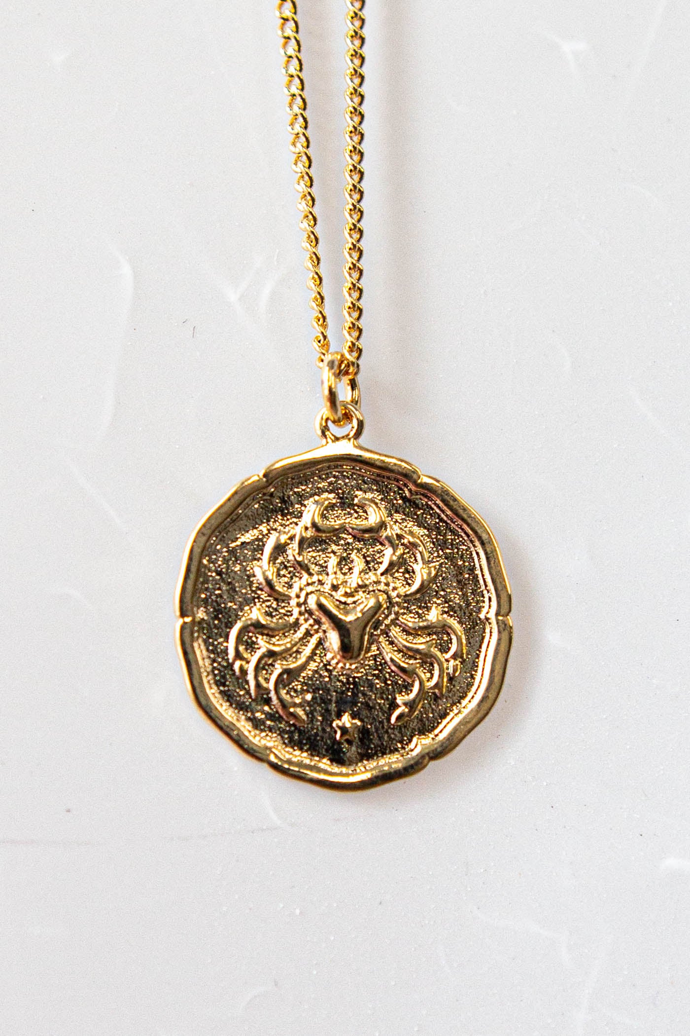 Star Sign Gold Pendant Necklace