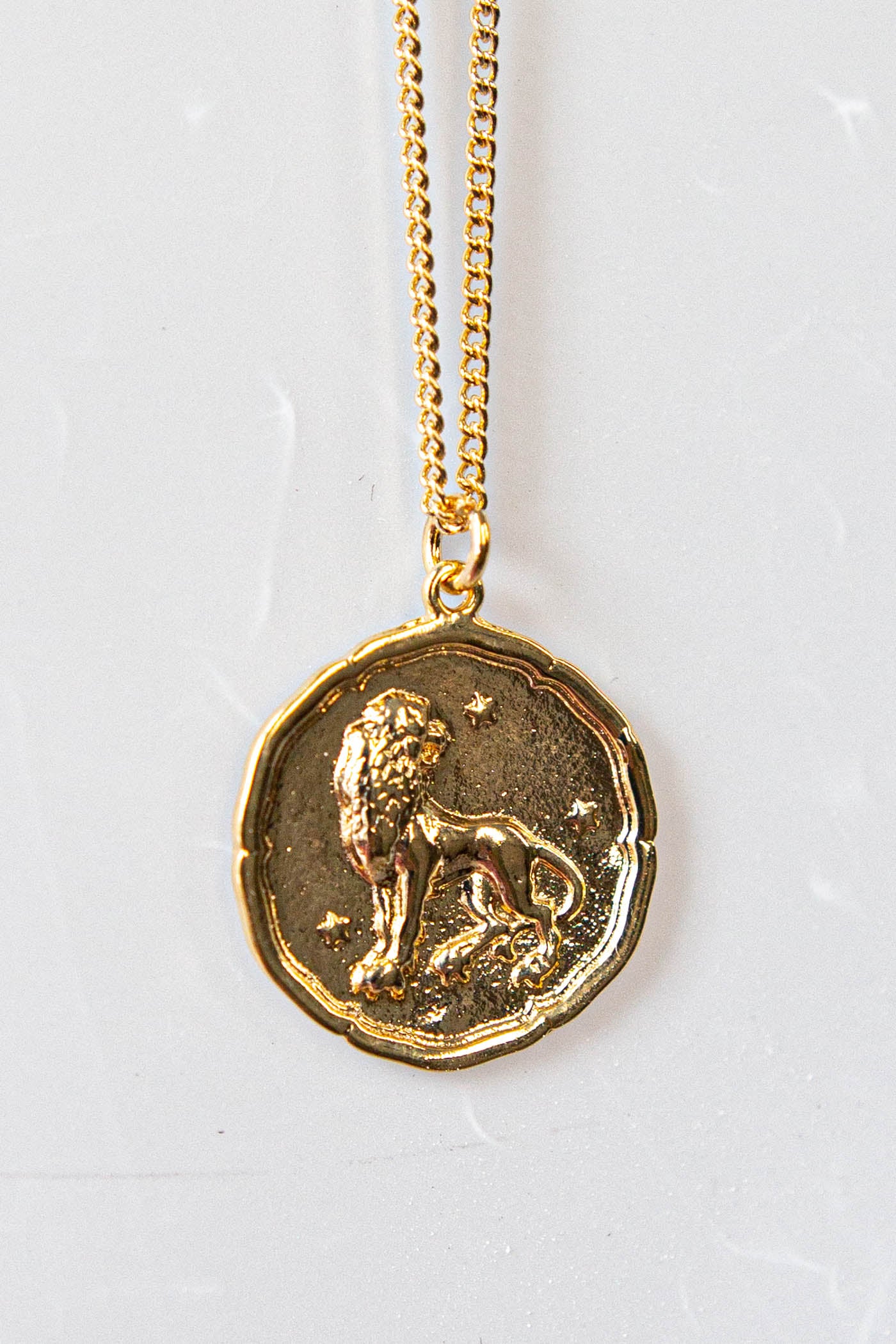 Star Sign Gold Pendant Necklace